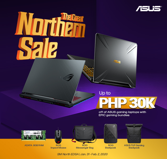 ASUS ROG, TUF laptops get up to Php30,000 off at the Great Northern Sale 87 Great Northern Sale