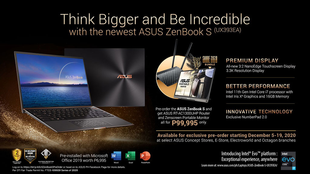 ASUS outs all-new ZenBook S (UX393), Flip S (UX371), Flip 13 (UX363); priced in the Philippines 90 asus zenbook s 2020 preorder