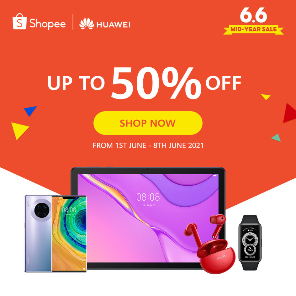 Huawei outs Online Deals for 6.6 Sale 90 66 Shopee