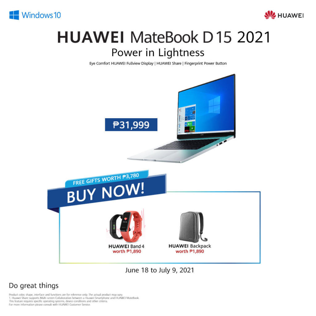 HUAWEI MateBook D 15 2021: Price, Specs, Availability in the Philippines 89 Buy now announcement