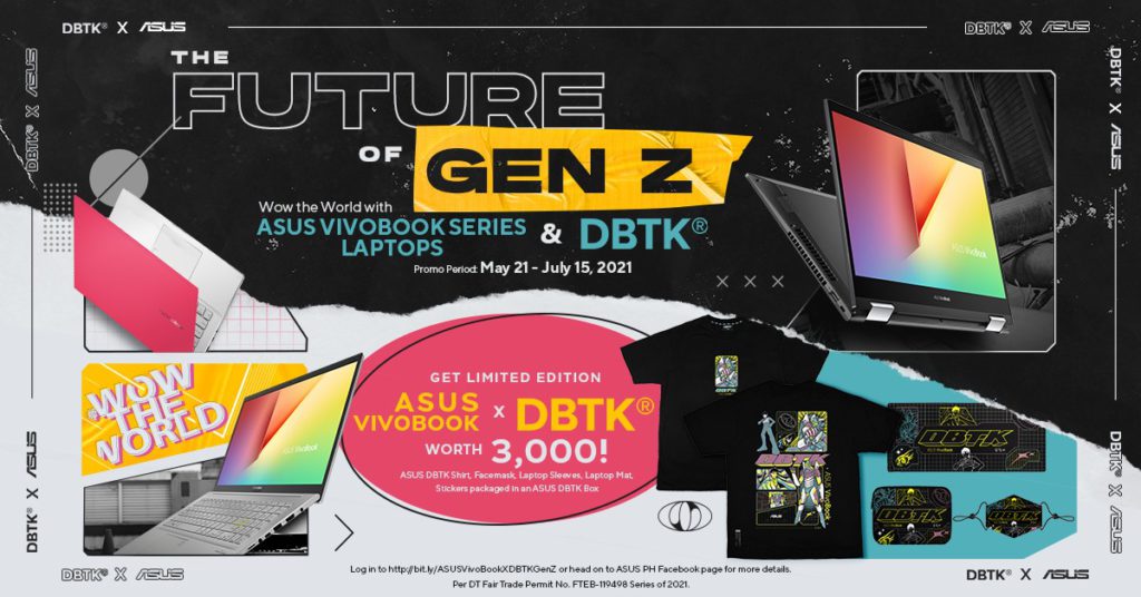 ASUS VivoBook Series collaborates with lifestyle and clothing brand DBTK 87 untitled