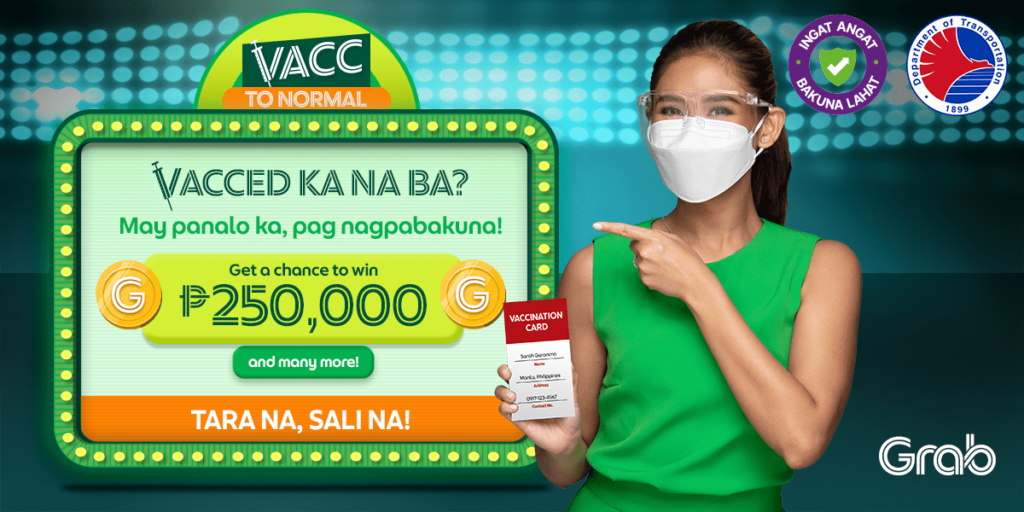 DOTr-LTFRB and Grab Philippines partners in boosting vaccine confidence 88 Vacc To Normal Pop up OMNIBUS