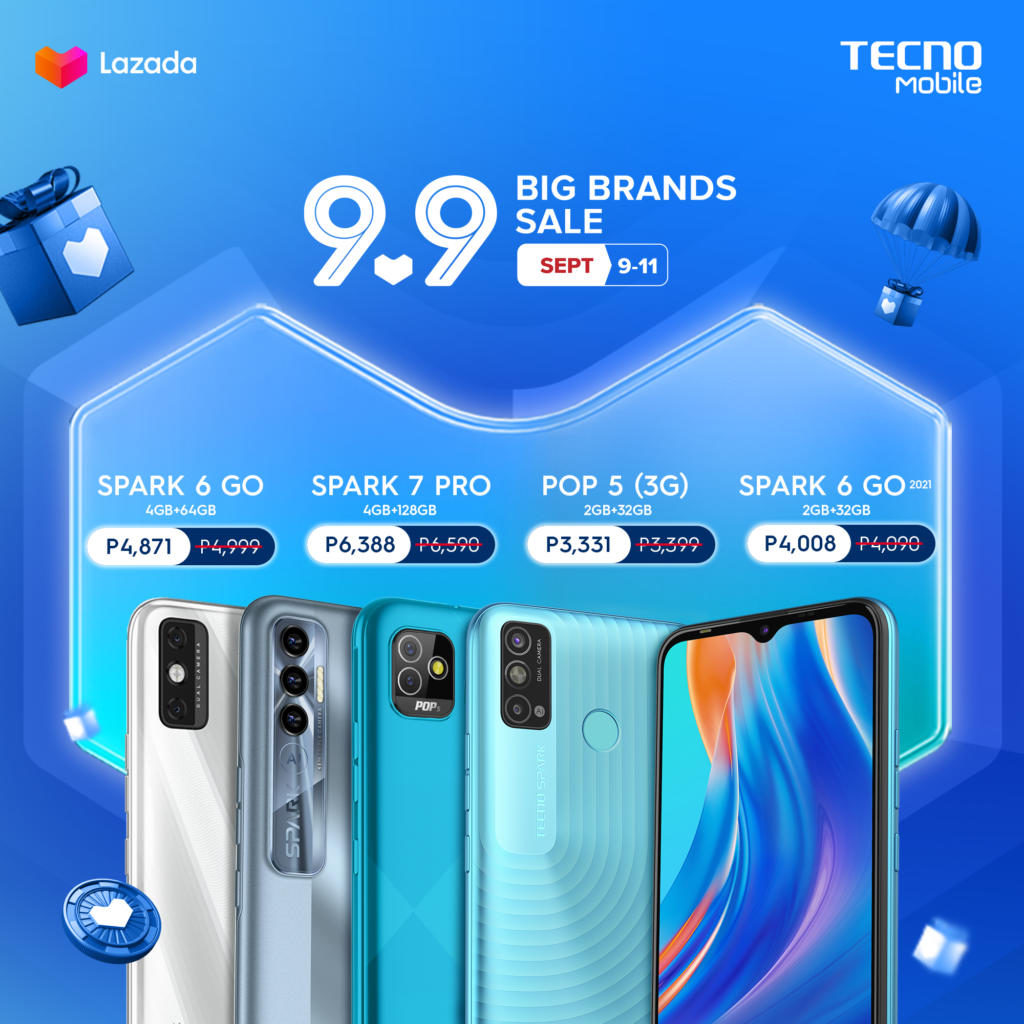 TECNO Mobile has a lot to offer this 9.9 sale 88 9.9 Lazada Promo