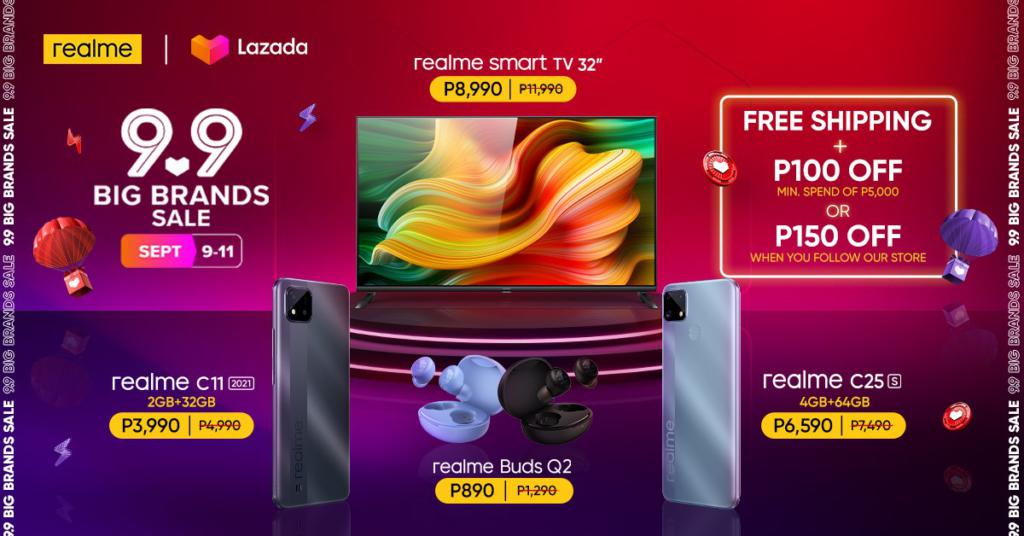 realme has lots of deals on Lazada and Shopee 9.9 Sale 87 99 PR 3