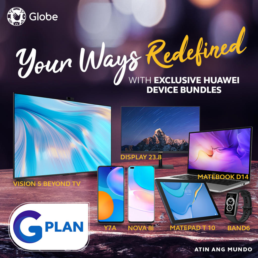 Huawei offers exclusive bundles on Globe GPlan 87 Huawei Device Bundles on Globe GPlan