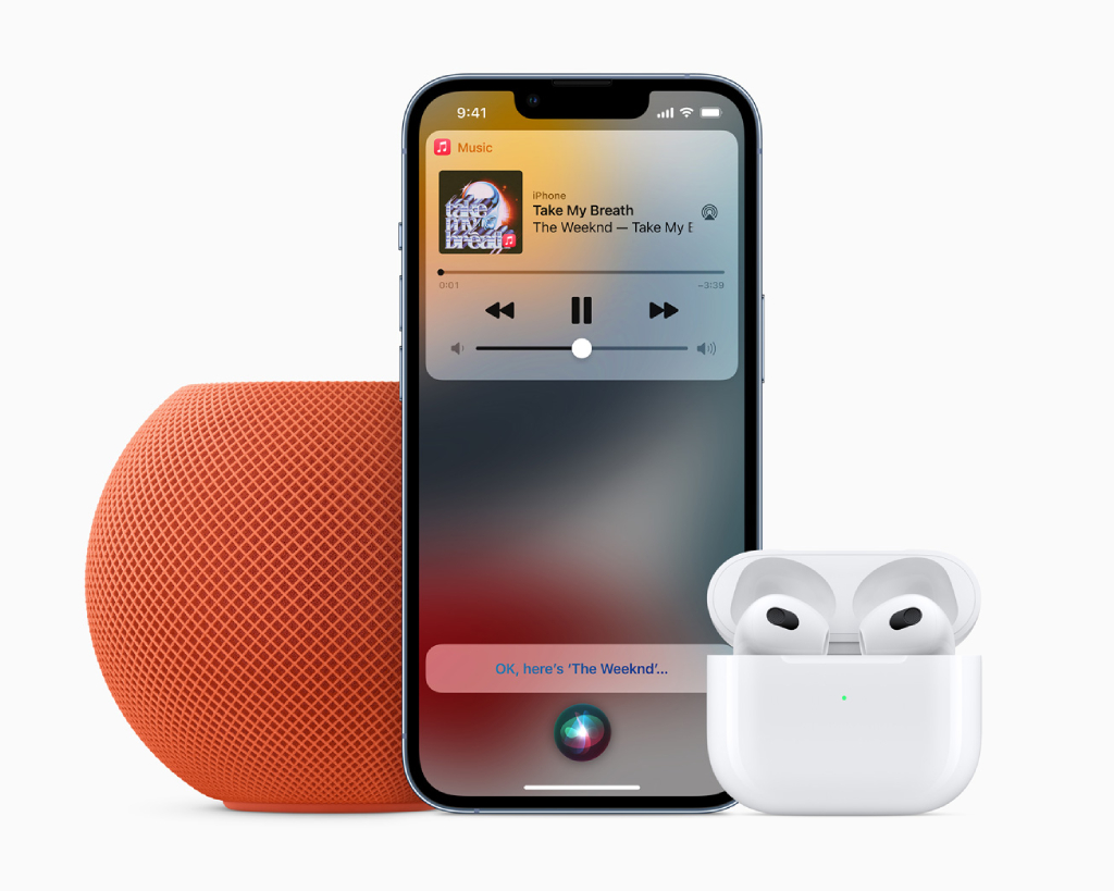 Apple AirPods (3rd Generation), new HomePod mini colors, Apple Music Voice Plan announced 87 Apple HomePod mini Apple Music Voice AirPods 3rd gen 10182021 1