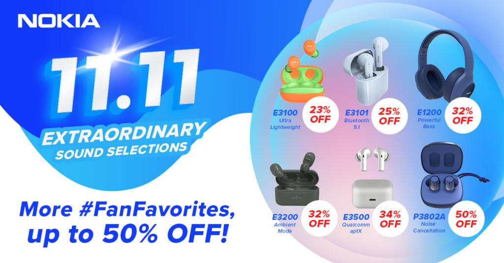 Nokia Personal Audio celebrates 11.11 with Limited Time Offer Deals 87 Asset 11p11Offers