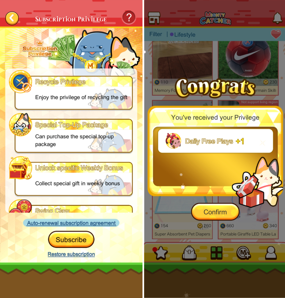 Play-to-earn game Mighty Catcher now in the Philippines 89 Subscription perks