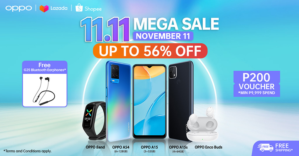 OPPO offers up to 56% off this 11.11 Mega Brand Day sale 87 oppo 11 11 sale 2021 lazada shopee