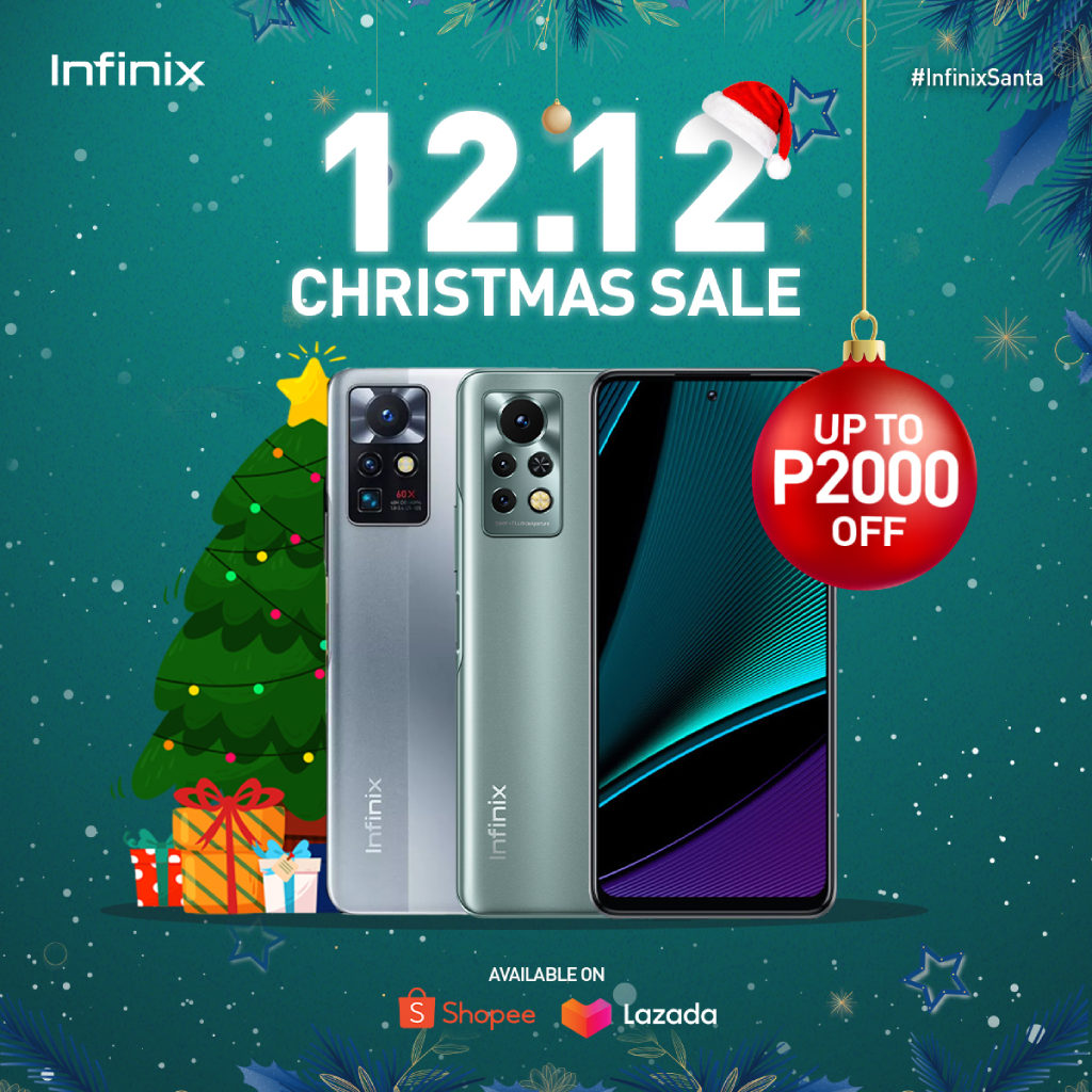 Infinix 12.12 Christmas Sale on Shopee and Lazada brings big discounts 87 Infinix 12.12.2021 promo