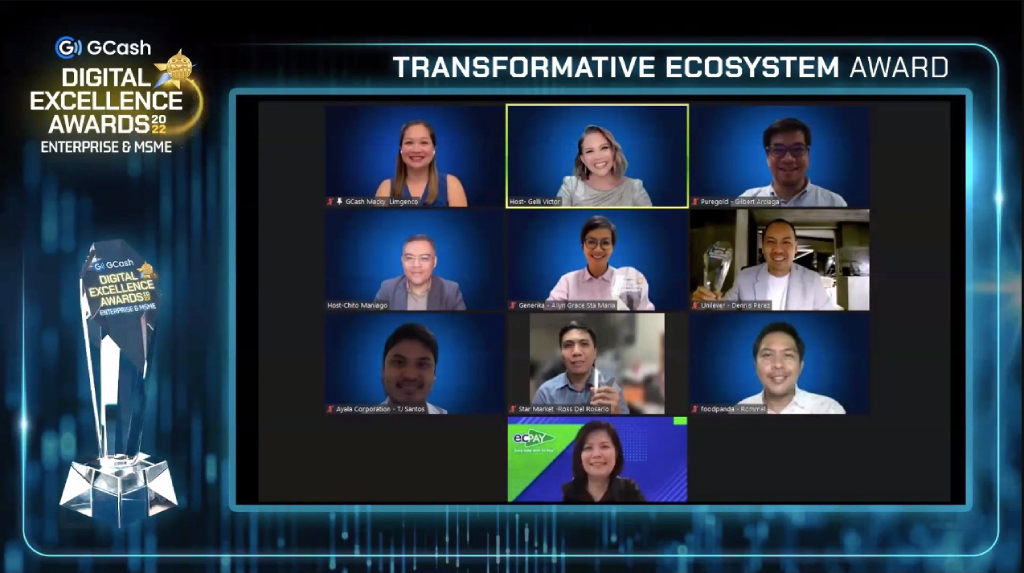 GCash Digital Excellence Awards recognize the Enterprise and MSME sector 90 08 Transformative Ecosystem Group
