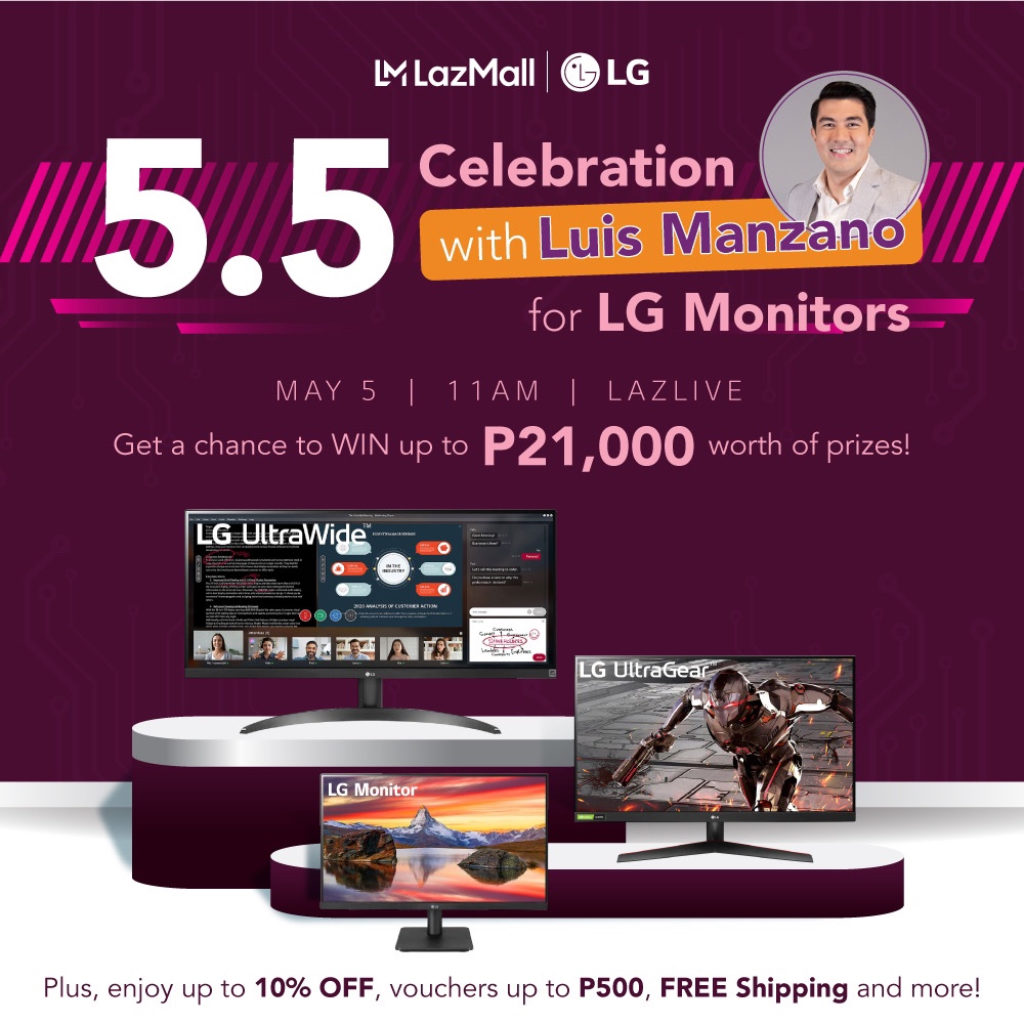 LG Monitor Madness on 5.5 Lazada Live 87 1 LG 5.5 KV