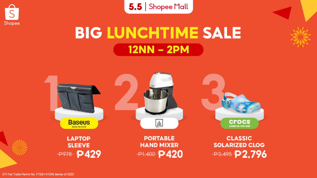 Shopee releases 5.5 Brands Festival deals 89 5.5 Brands Festival Rush Sale 5