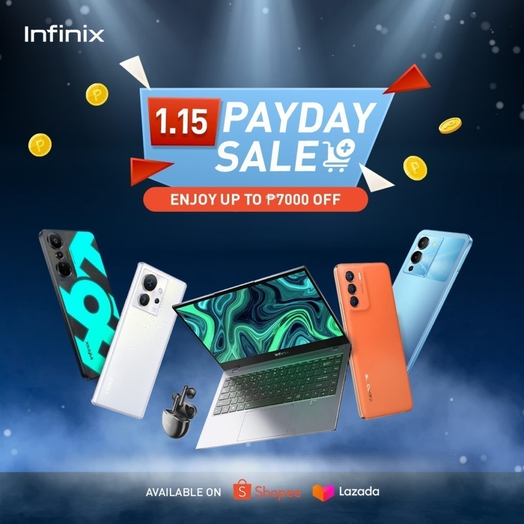 Infinix outs deals for 1.15 Pay Day Sale 2023 on Shopee, Lazada 87 Infinix 1.15 Payday Sale
