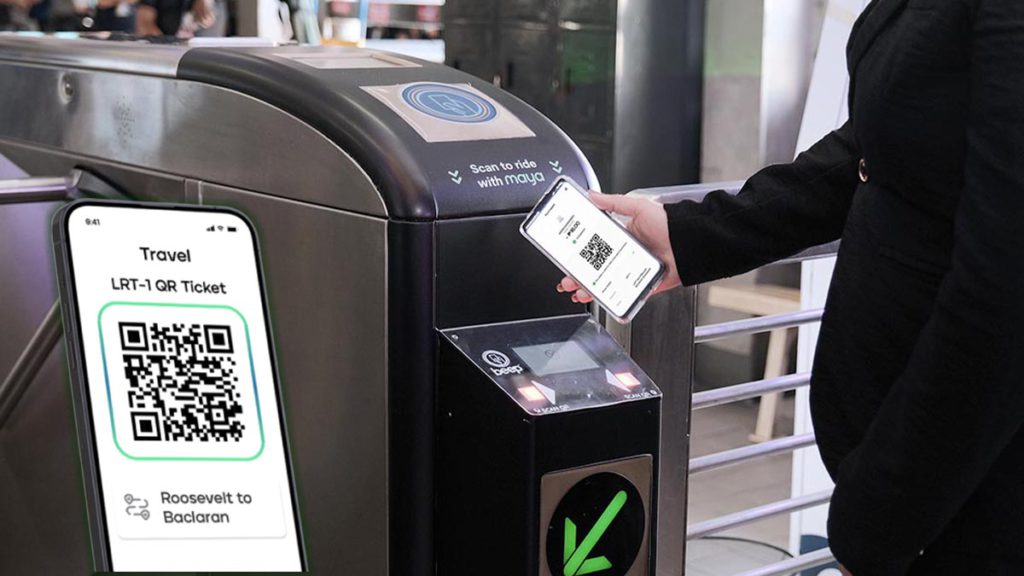 Just scan to ride: beep QR Code Tickets now available at LRT-1 87 Scan to ride. Photo credit to Maya App 1