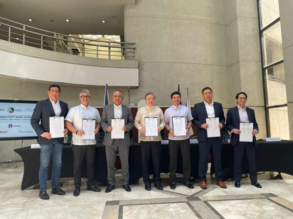 Globe signs Connectivity Index Rating MOU with DICT, telcos 87 DICT Connectivity Index Rating