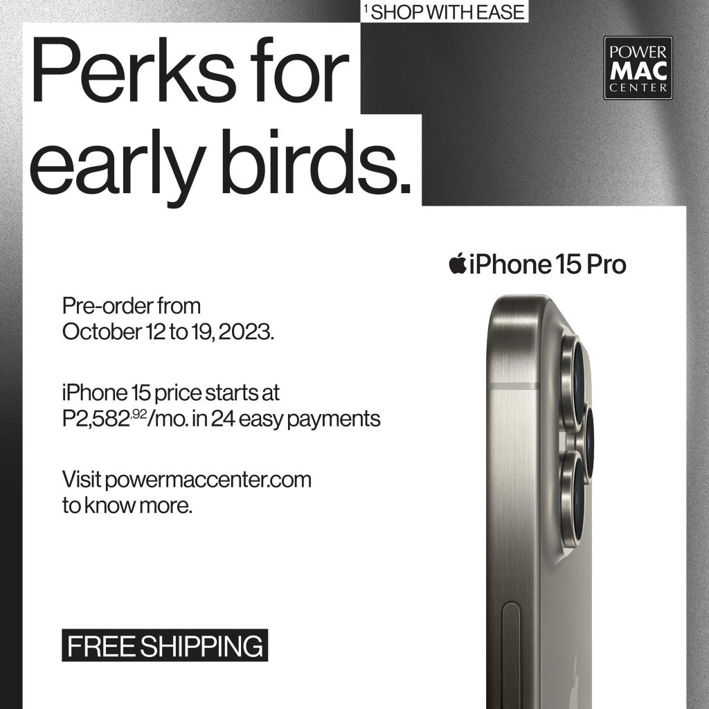 Pre-Order the Latest iPhone 15 Series at Power Mac Center 92 Early bird perks iPhone 15 PMC