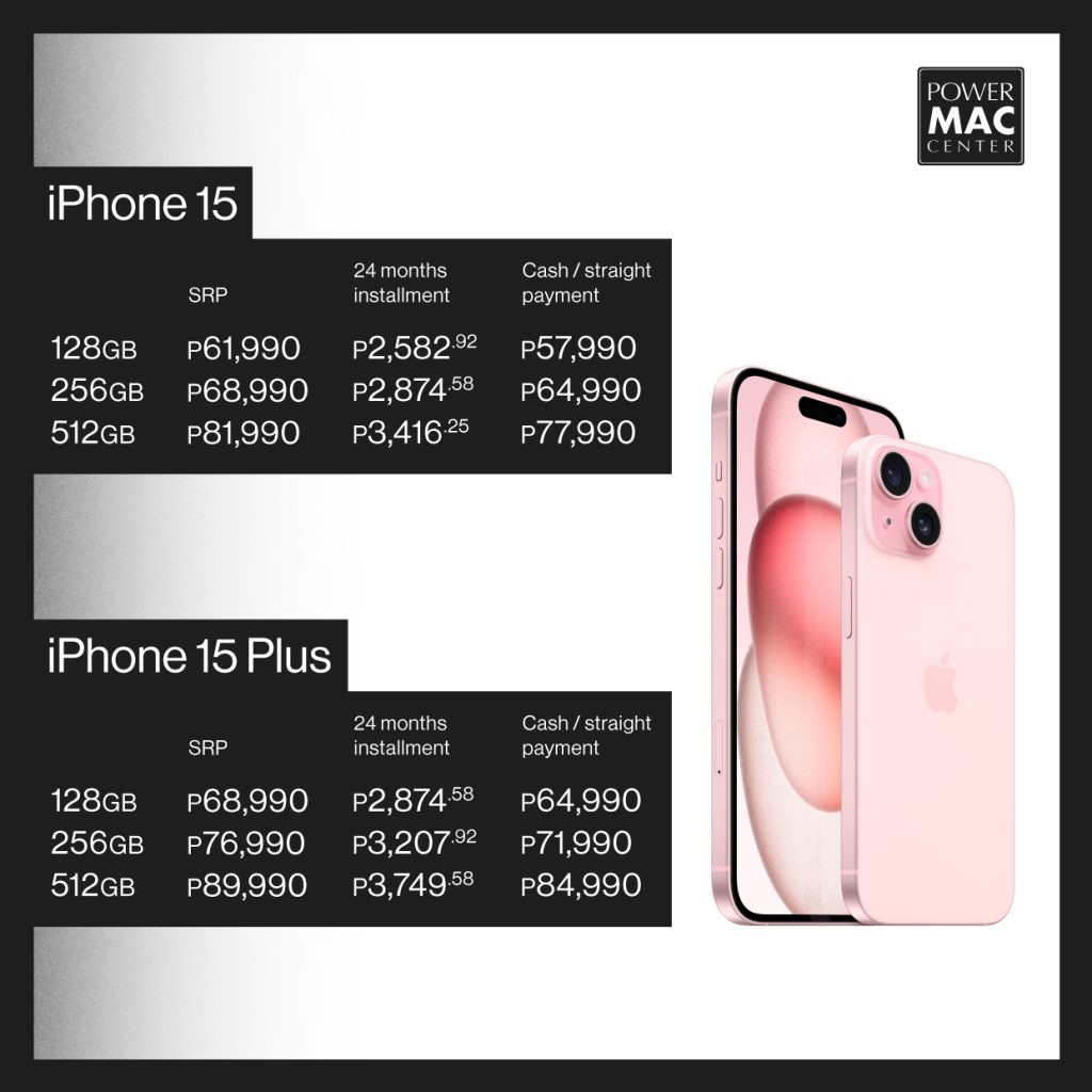 Pre-Order the Latest iPhone 15 Series at Power Mac Center 89 Price 2 iPhone 15 PMC