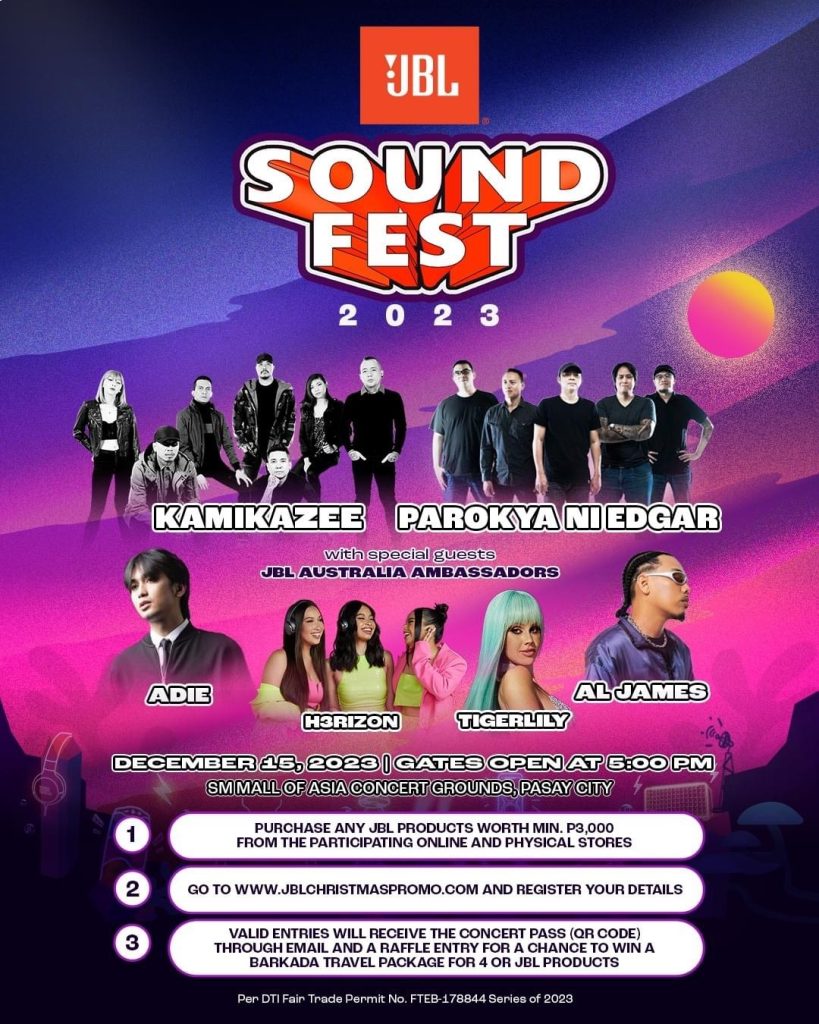 JBL flexes latest audio innovations, announces JBL Barkada Travel Tunes Promo and Sound Fest 2023 89 KV 1 JBL Sound Fest 1