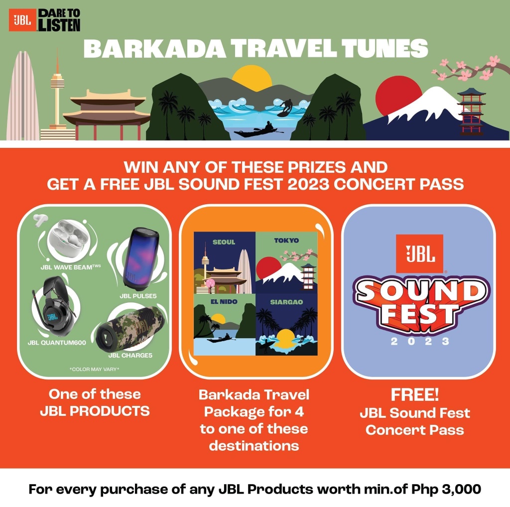 JBL flexes latest audio innovations, announces JBL Barkada Travel Tunes Promo and Sound Fest 2023 88 KV 4 JBL Barkada Travel Tunes 1