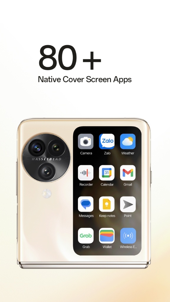 Five Things You’ll Love with the Upgraded Cover Screen of the OPPO Find N3 Flip 91 OPPO Find N3 Flip 80 Native Cover Screen App 1