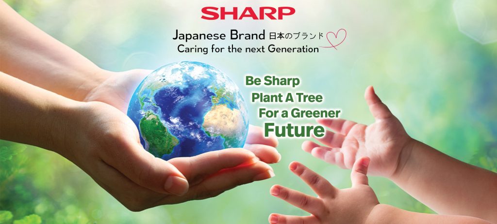 Sharp Philippines plants trees under new environmental campaign 87 ECO Banner