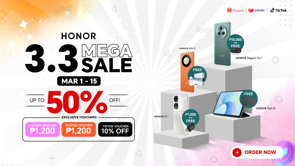 HONOR 3.3 Sale 2024: Freebies and Up to 50% in Discounts 87 Main KV Its Raining Freebies with up to 50 Discount this HONOR 3.3 Mega Sale