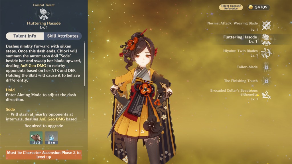 Genshin Impact Ver. 4.5 update adds new character Chiori and tons of new in-game features 94 Talent UI update