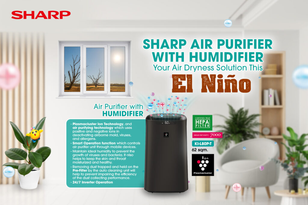 Sharp Appliances: Your Ultimate Solution This El Niño Season 89 EL NINO SHARP Air Purifier with Humidifier