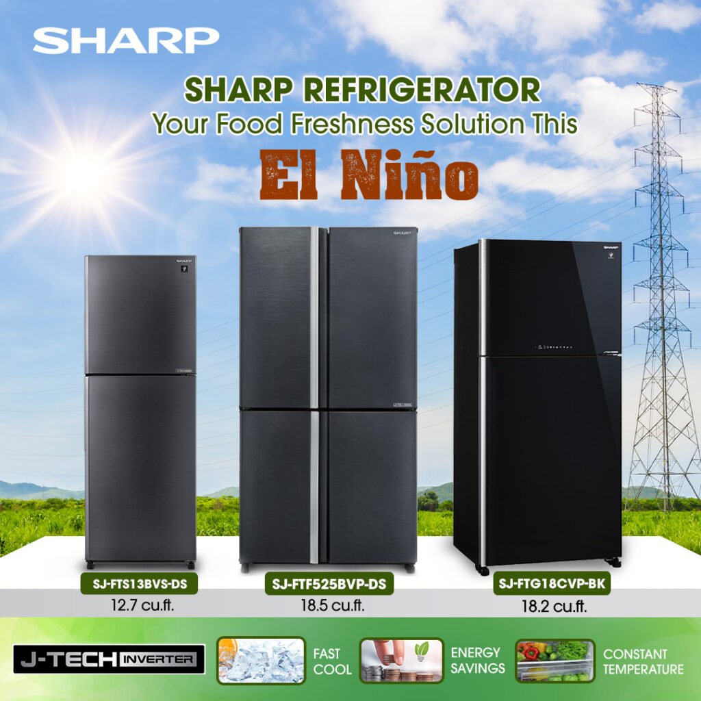Sharp Appliances: Your Ultimate Solution This El Niño Season 90 EL NINO Sharp Refrigerator