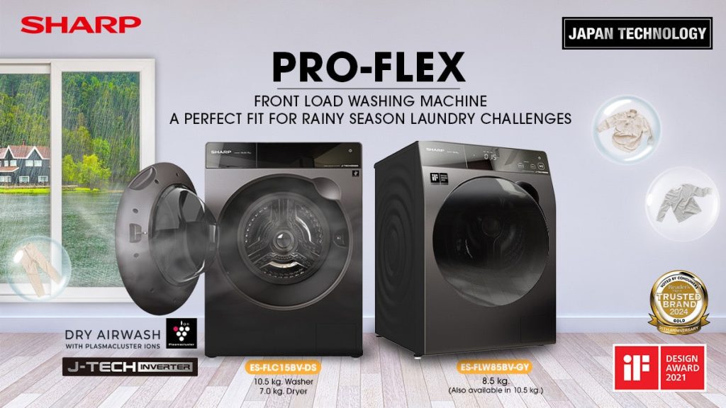 Sharp Fully Automatic Front Load Washing Machines: A Perfect Fit for Rainy Season Laundry Challenges 87 Sharp Pro Flex Washing Machine new FI min