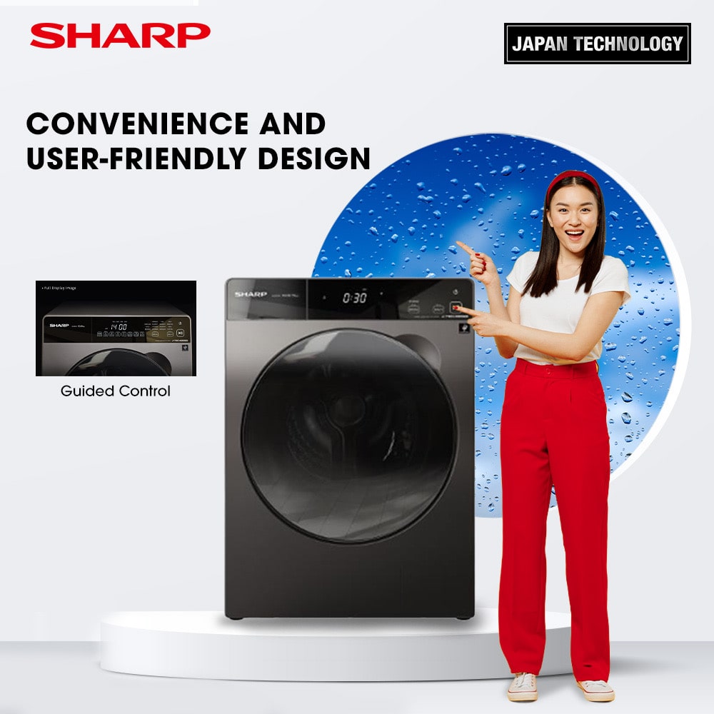 Sharp Fully Automatic Front Load Washing Machines: A Perfect Fit for Rainy Season Laundry Challenges 88 Sharp Pro Flex Washing machine 1 min