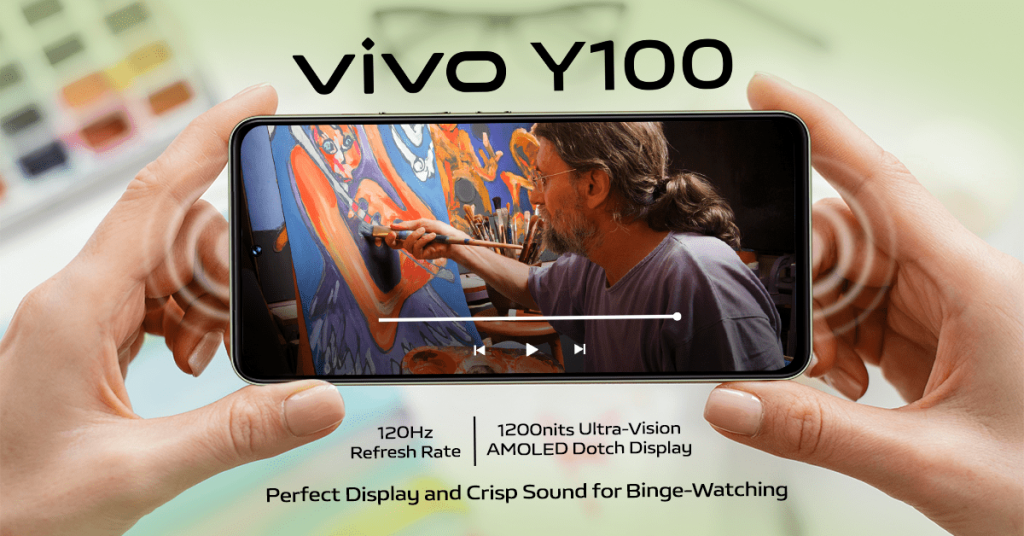 Binge-watching is fun with the vivo Y100 87 vivo Y100 for binge watching min