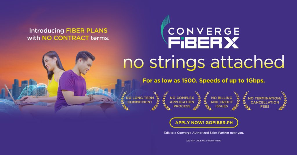Converge ICT Solutions Introduces Contract-Free Fiber Internet Plans 87 No strings attached 1200px X 628px