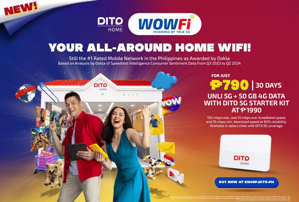 DITO Launches Home WOWFi: The World’s First 5G RedCap Wi-Fi for Home Use for only PHP 799 87 WOWFi landscape picture