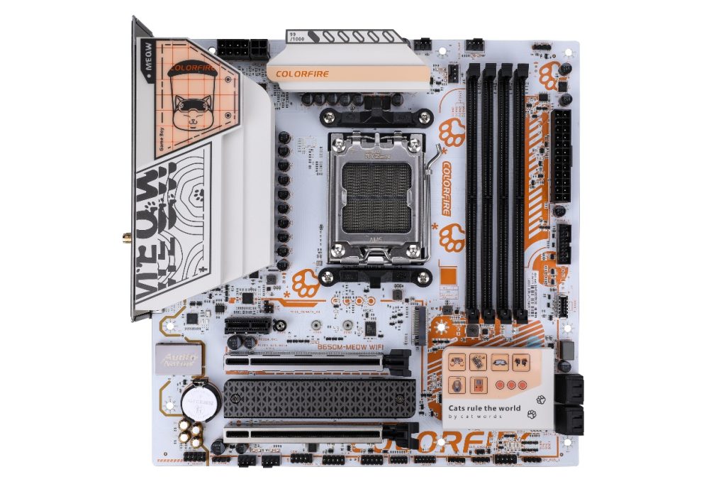 COLORFUL outs new COLORFIRE B650M-MEOW WIFI motherboard 87 image001