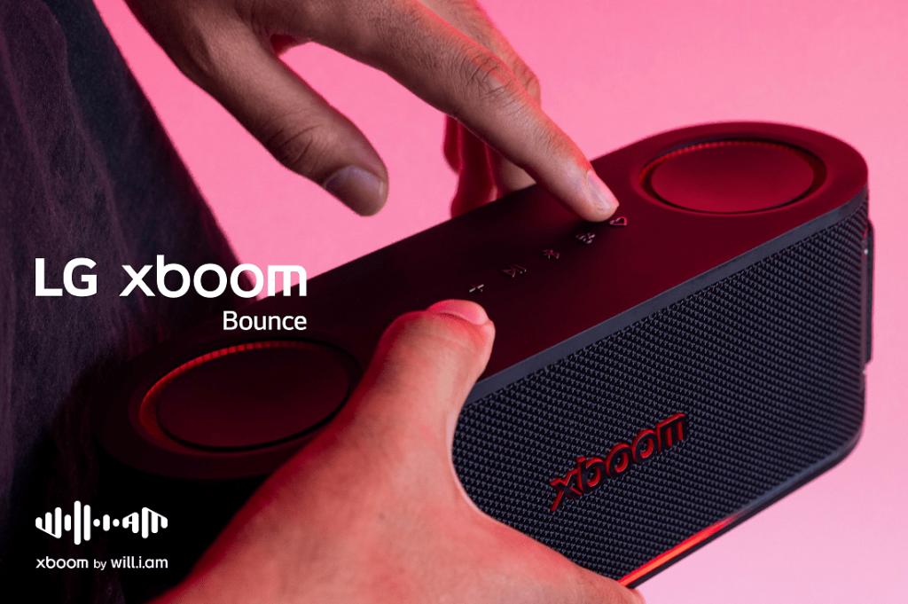 LG Partners with will.i.am for New xboom Audio Line 87 LG xboom by will.i.am Bounce min
