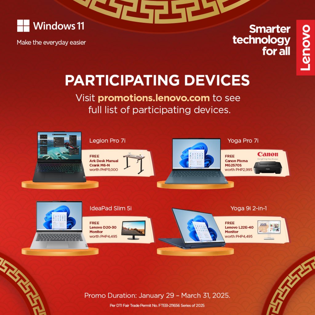 Lenovo Offers Exclusive Deals in Chinese New Year Promo 90 Lenovo CNY Promo 2