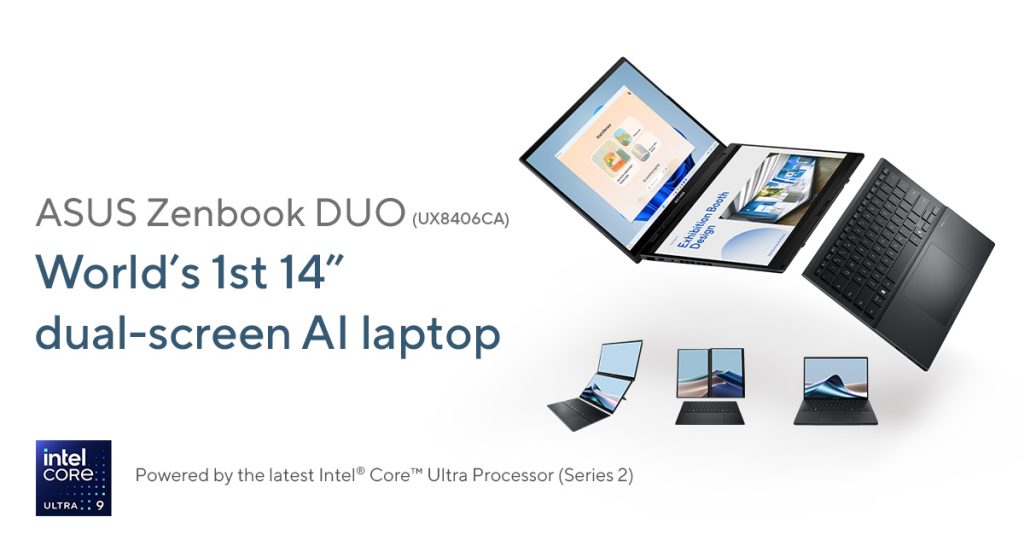 ASUS Philippines Introduces New 2025 Zenbook AI Laptops, Priced 88 Zenbook DUO UX8406CA