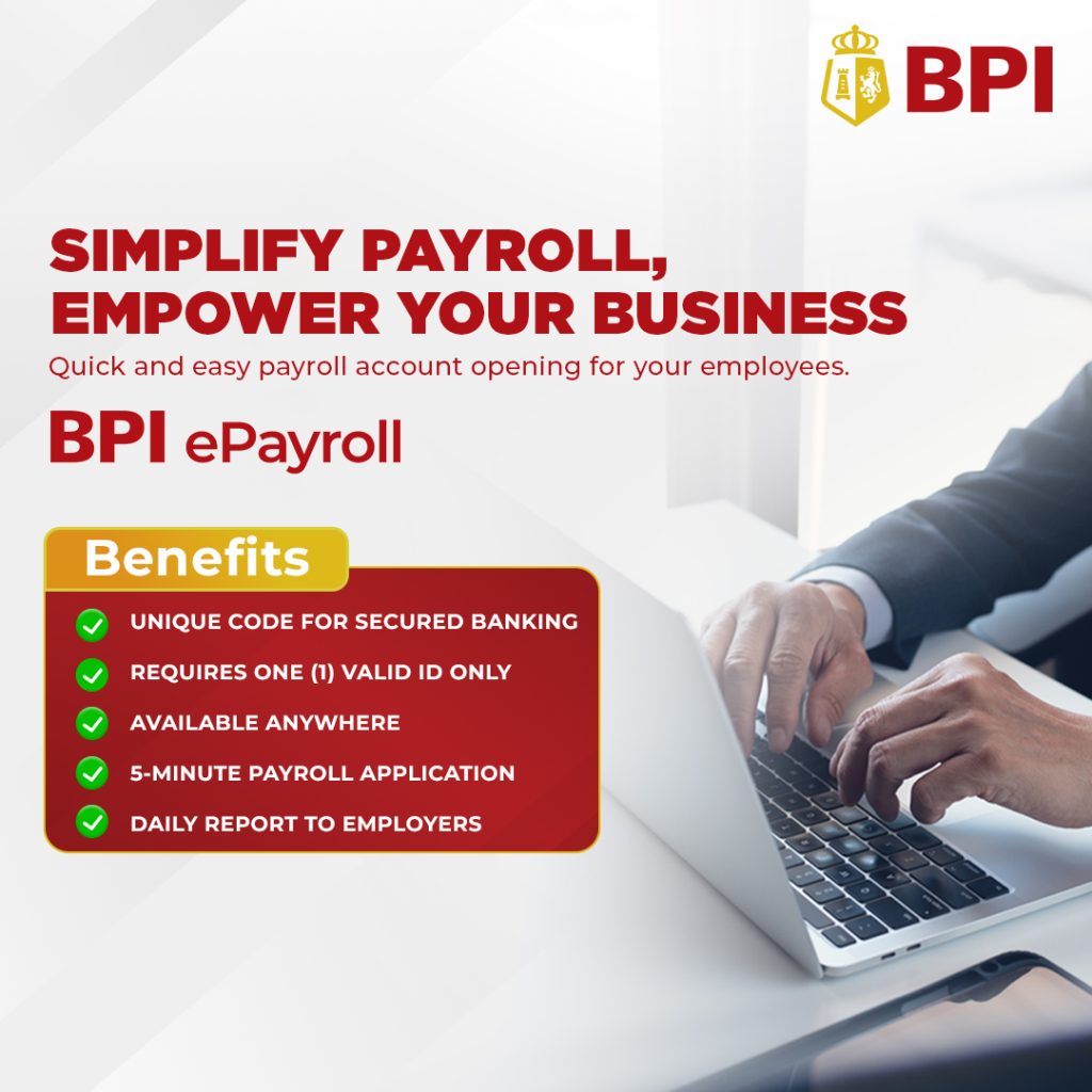 New BPI ePayroll launched for Easier Salary Disbursement 88 BPI ePayroll