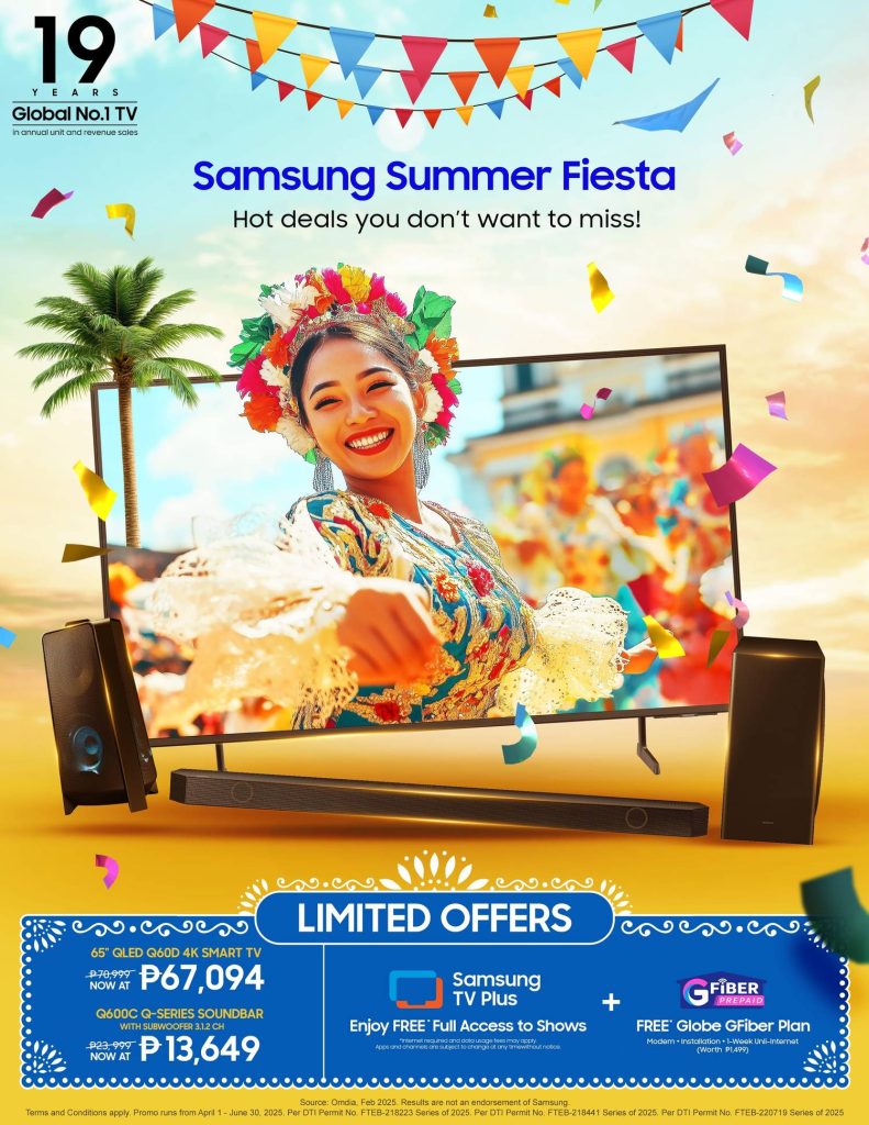 Samsung offers summer deals on TVs and soundbars for fiesta season 87 Samsung TV Soundbar KV 1