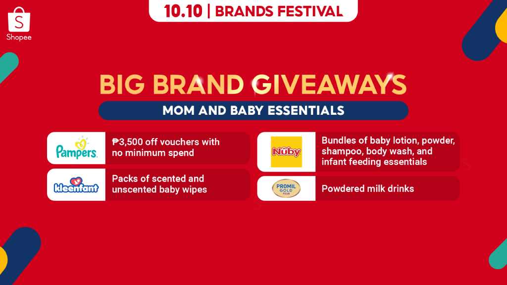 Win brand giveaways on the Shopee 10.10 Brands Festival 89 10.10 Big Brand Giveaways Mom and Baby 1