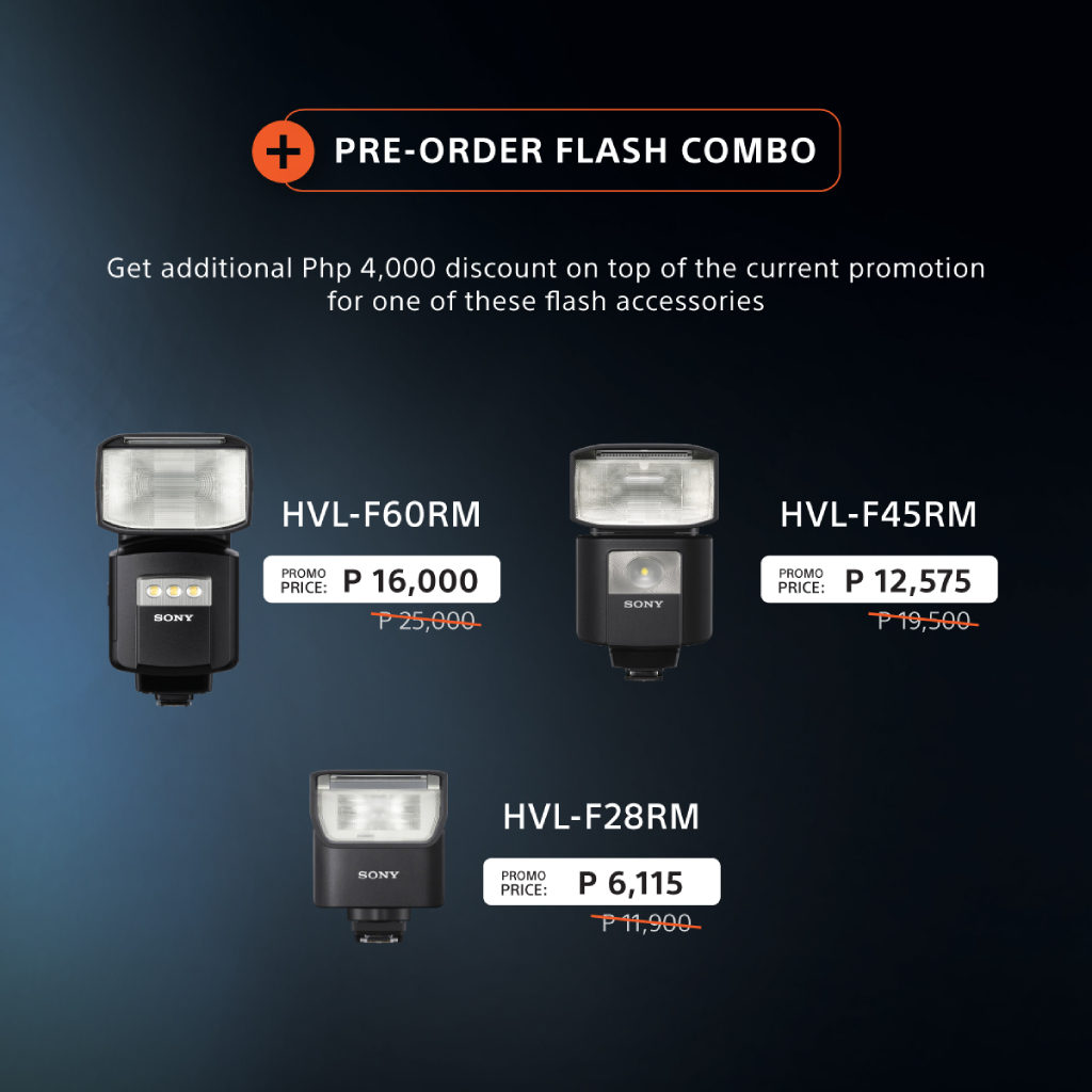 Sony A7M4 Pre order Combo Flashes 1