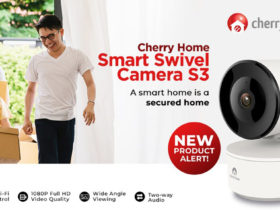 cherry home swivel smart ip camera s3