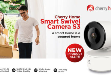 cherry home swivel smart ip camera s3