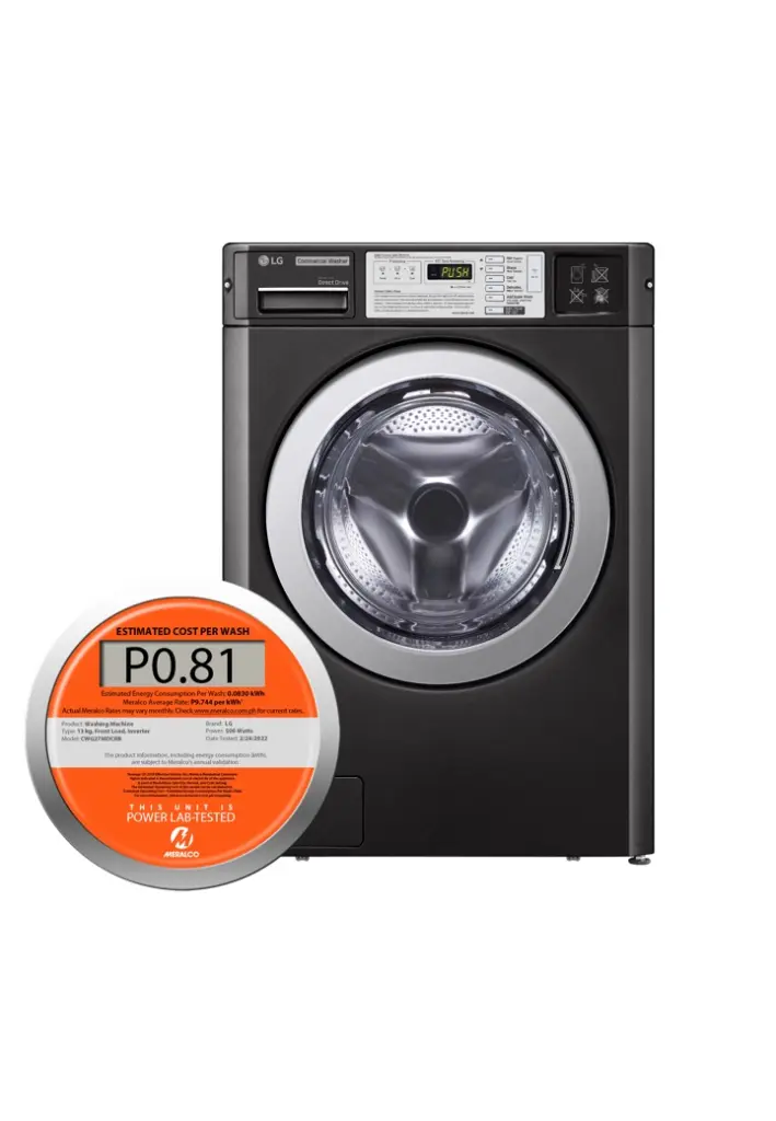 LG Commerical Washers gets Meralco Orange Tag 86 1 Orange tag for CWG27MDCRB
