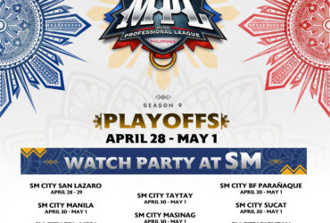 SM Supermalls partners with MPL-PH for Season 9 Playoffs 126 MPL PH x SM Supermalls official poster 04202022