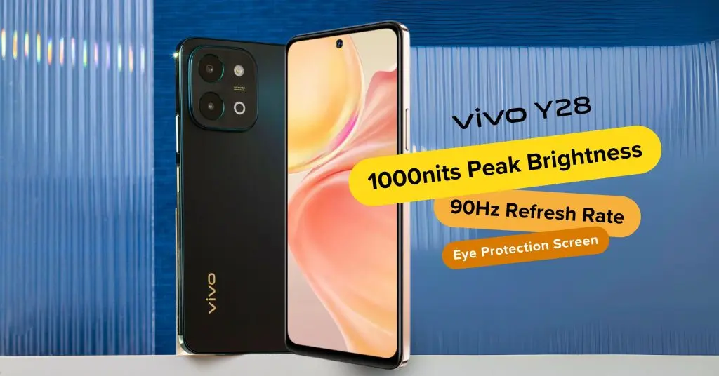 vivo Y28 1000nits bright display and 90Hz refresh rate min