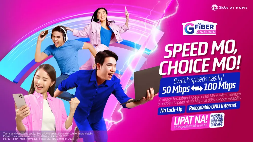 Globe updates GFiber Prepaid, now up to 100Mbps speeds 85 GFP 100 Mbps