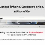 : iPhone 16e in Magnolia color with sleek design on a clean background.
